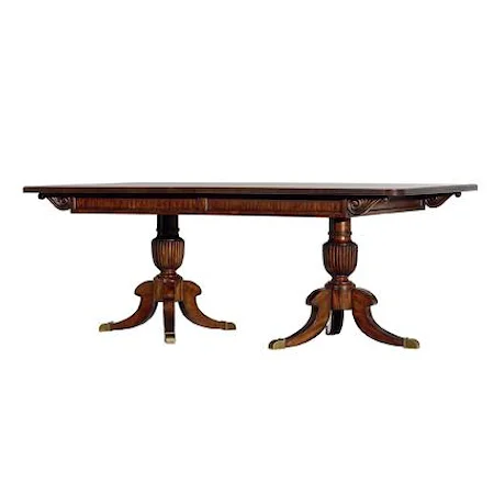 Double Pedestal Dining Table